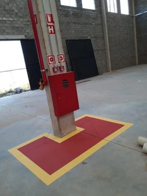 Instalação rede de hidrantes
